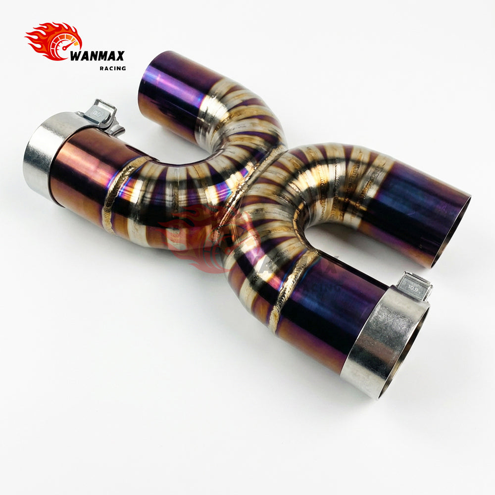 Lightweight Titanium Valved Catback Exhaust System with X-Pipe for Chevrolet Corvette C8 Stingray Z51 6.2L LT2 V8 2020+