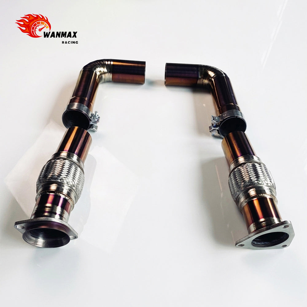 Lightweight Titanium Valved Catback Exhaust System with X-Pipe for Chevrolet Corvette C8 Stingray Z51 6.2L LT2 V8 2020+