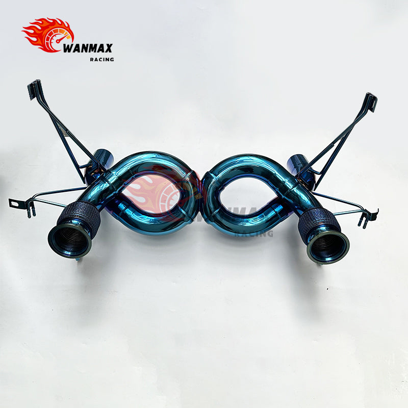 Direct Bolt‑On Electroplated‑Blue 304SS Exhaust System For Lamborghini EVO Racing Performance Upgrade