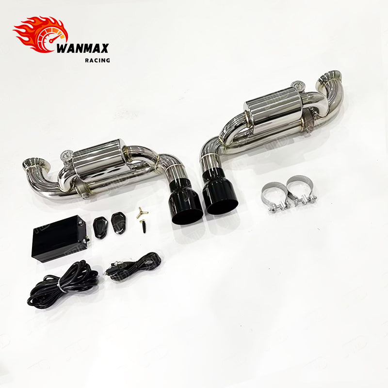 Premium SS304 Catback Exhaust System for Porsche 911 991.1 991.2 GT3 4.0L NA Vacuum Valved Performance Exhaust