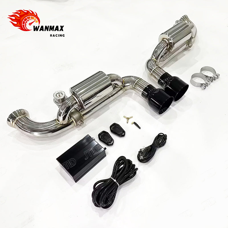 Premium SS304 Catback Exhaust System for Porsche 911 991.1 991.2 GT3 4.0L NA Vacuum Valved Performance Exhaust
