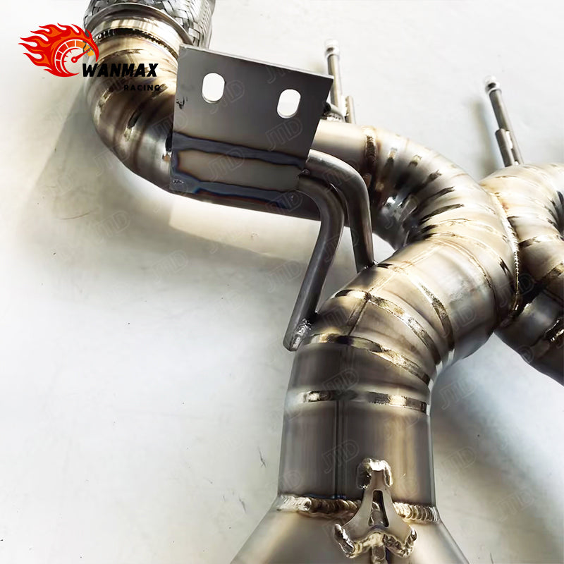 765LT Style Raw Titanium Exhaust Catback Conversion Kit for McLaren 720S Exhaust System Light Weight Performance Upgrade