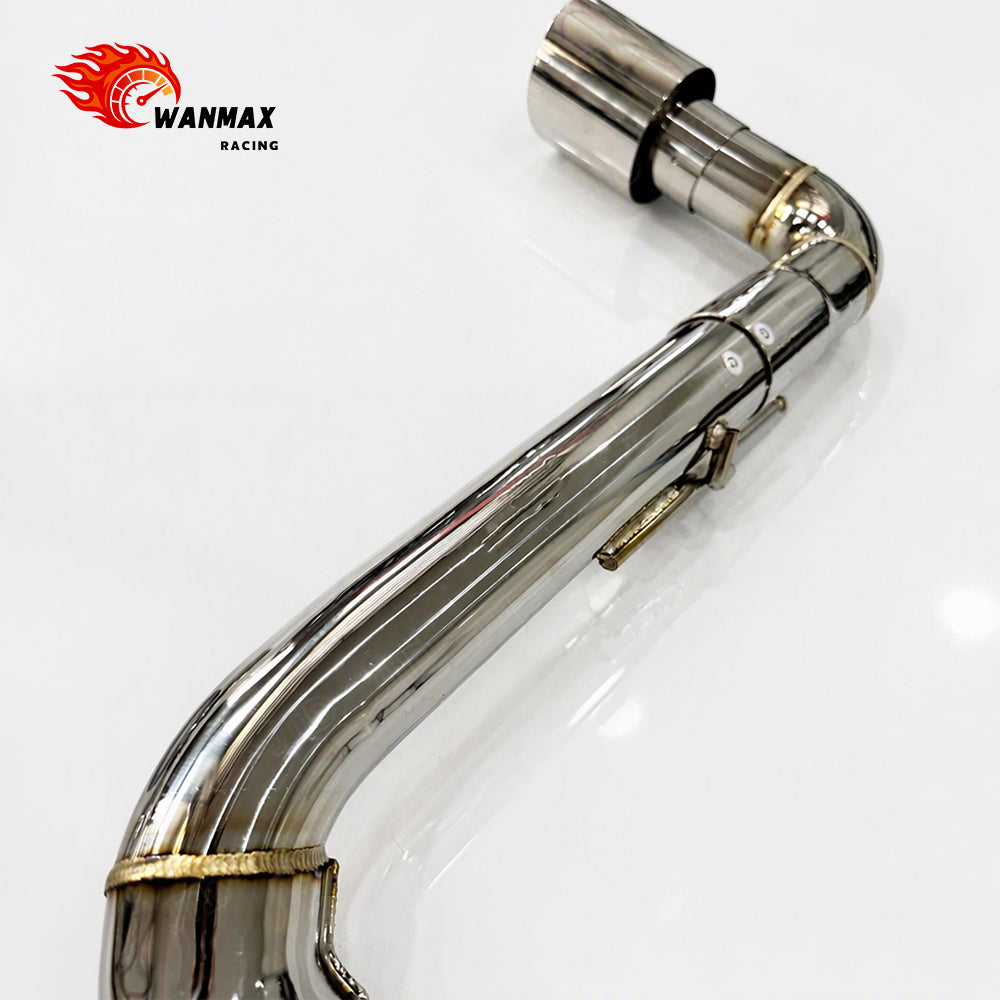 Premium Stainless Steel Catback Exhaust System for VW Golf MK8 MK8.5 GTI 2.0T 2021+ Straight-Through with Silver Tips