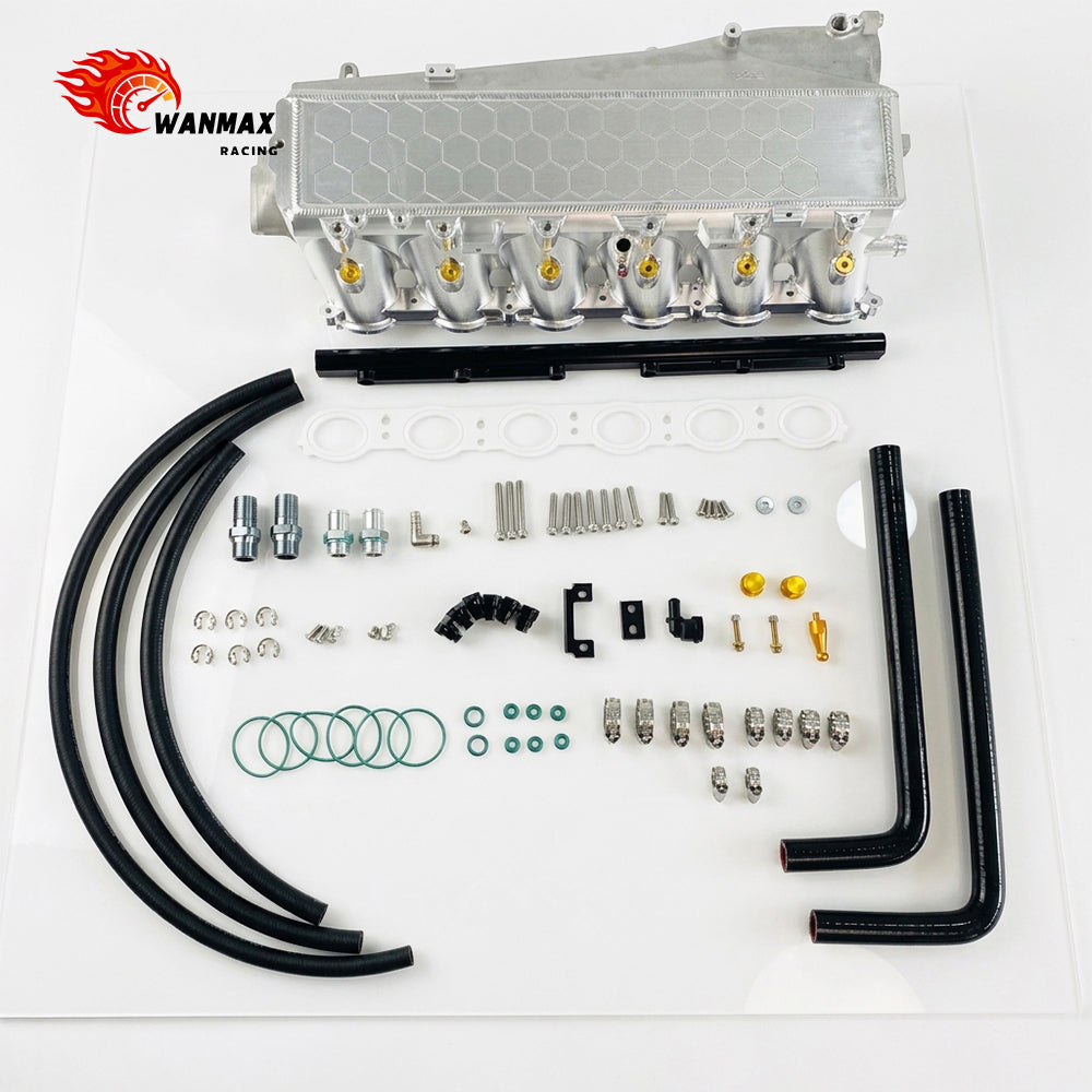 Semi-Cast Aluminum Integrated Water-To-Air Intercooler Intake Manifold with Fuel Rail for BMW Gen1 B58 3.0L Turbo F-Chassis M140i M240i 340i 440i