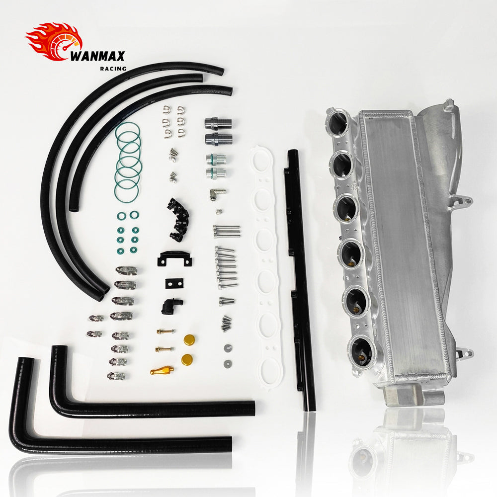 Semi-Cast Aluminum Integrated Water-To-Air Intercooler Intake Manifold with Fuel Rail for BMW Gen1 B58 3.0L Turbo F-Chassis M140i M240i 340i 440i