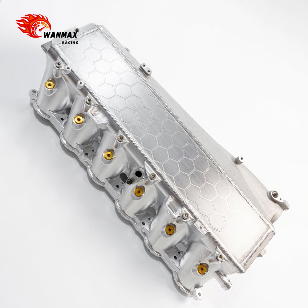 Semi-Cast Aluminum Integrated Water-To-Air Intercooler Intake Manifold with Fuel Rail for BMW Gen1 B58 3.0L Turbo F-Chassis M140i M240i 340i 440i