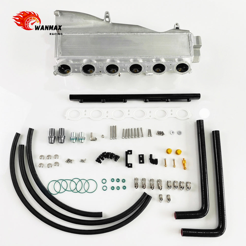 Semi-Cast Aluminum Integrated Water-To-Air Intercooler Intake Manifold with Fuel Rail for BMW Gen1 B58 3.0L Turbo F-Chassis M140i M240i 340i 440i