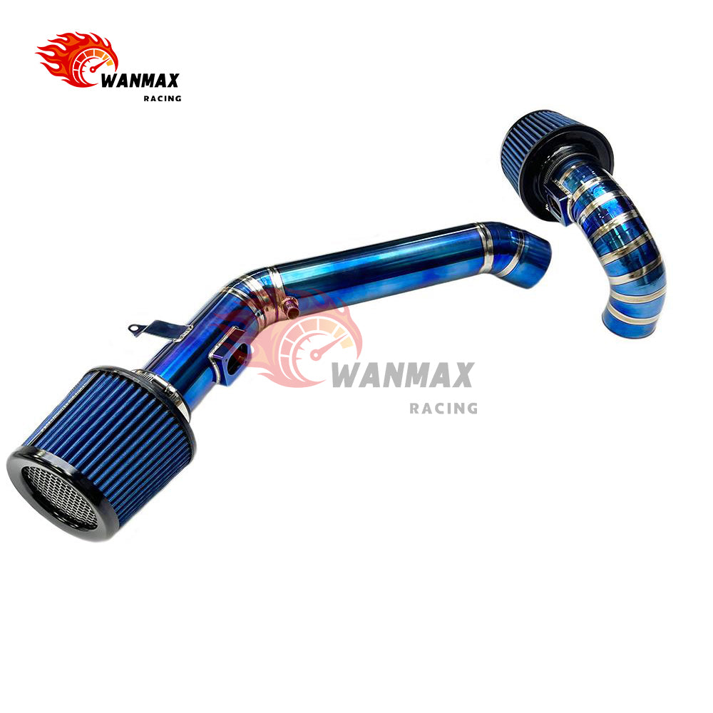 Top Mount Titanium Dual Air Intake System Kit with Twin Pipes for BMW F80 M3 F82 M4 F87 M2c S55 3.0T Engines