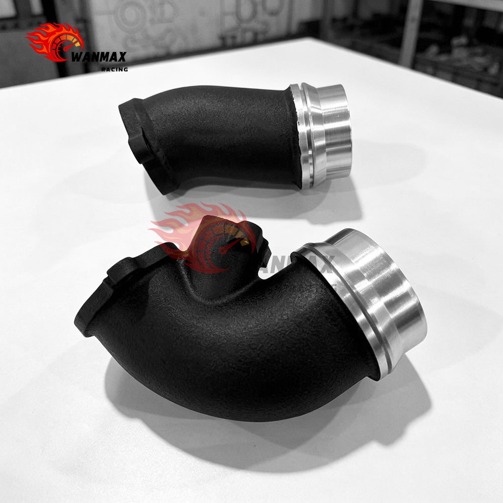 High Flow CNC Aluminum Turbo Inlet Elbow Pipe Kit for BMW G80 M3 G82 M4 G87 M2 S58 3.0T Twin Turbo 2021+