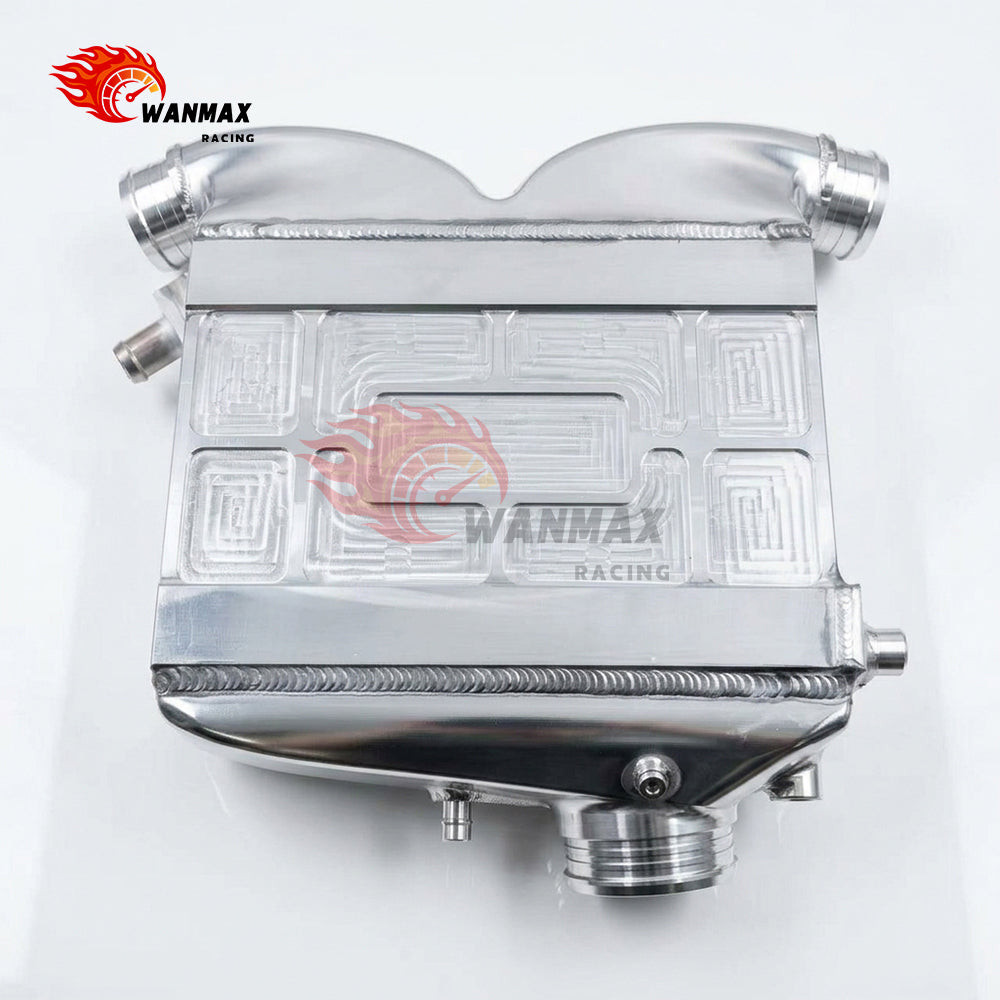 High-Flow Water-to-Air Intercooler Kit with Charge Pipes for Mercedes-Benz M276 3.0T V6 Turbo C43 / E43 / GLC43