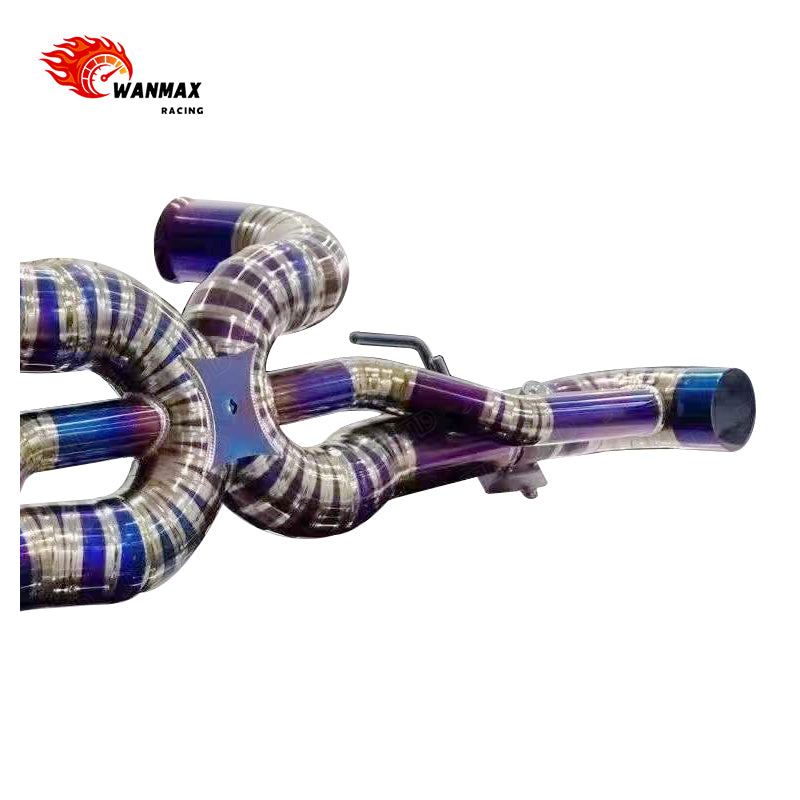 High Performance Burnt Purple Full Titanium OEM Valve Catback Exhaust for McLaren GT Twin Turbo V8