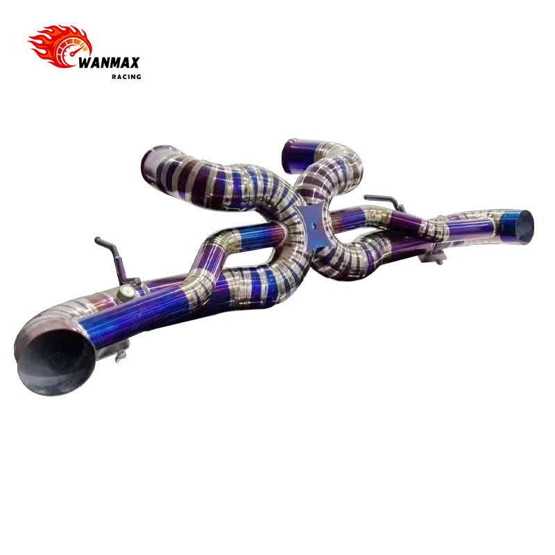 High Performance Burnt Purple Full Titanium OEM Valve Catback Exhaust for McLaren GT Twin Turbo V8