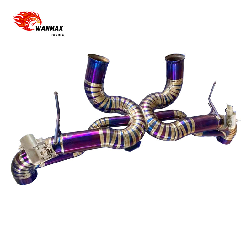 High Performance Burnt Purple Full Titanium OEM Valve Catback Exhaust for McLaren GT Twin Turbo V8