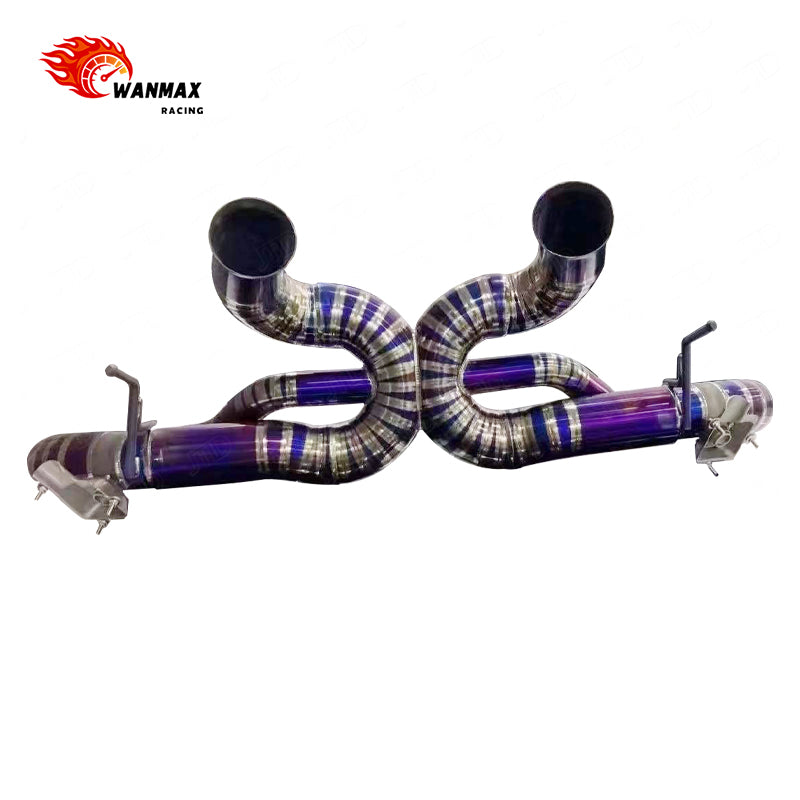 High Performance Burnt Purple Full Titanium OEM Valve Catback Exhaust for McLaren GT Twin Turbo V8