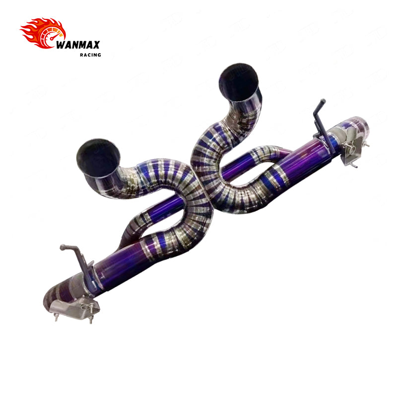 High Performance Burnt Purple Full Titanium OEM Valve Catback Exhaust for McLaren GT Twin Turbo V8
