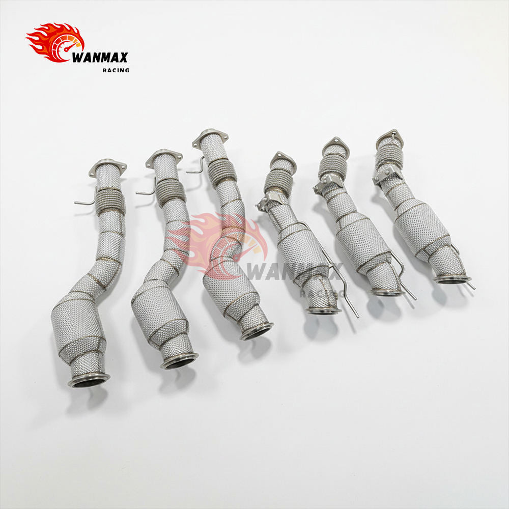 200 Cell Catted Exhaust Downpipe with Heat Shield for BMW X3M F97 X4M F98 S58 3.0T