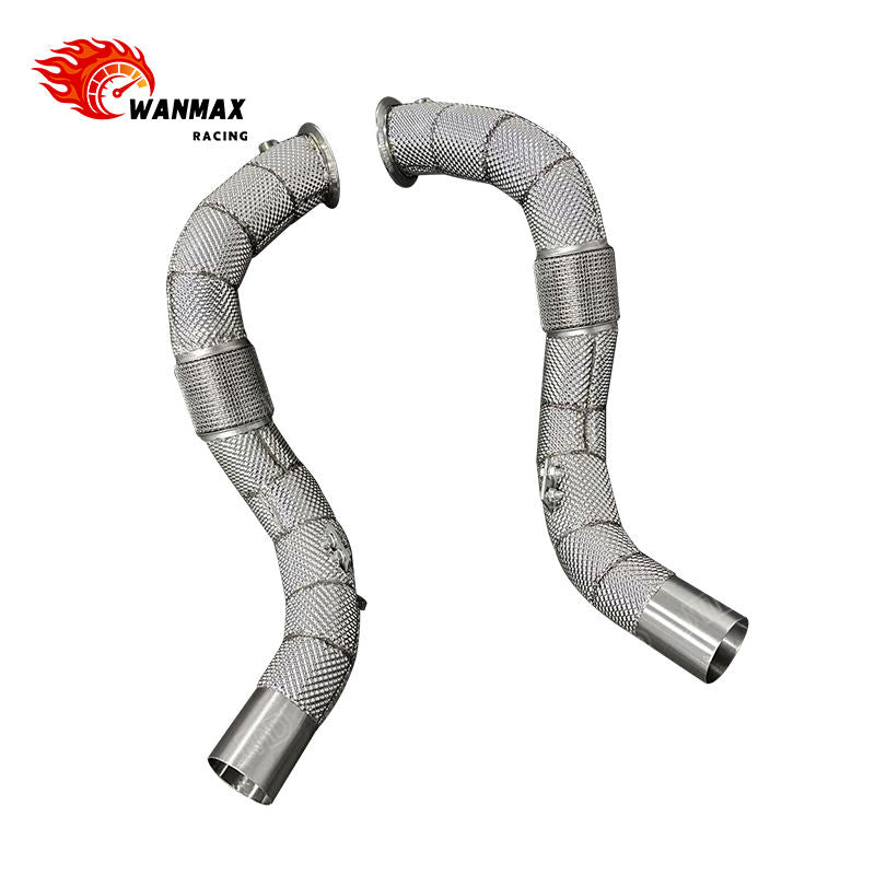 Performance Exhaust Downpipe with Heat Shield for BMW M850i N63 4.4T Twin Turbo V8