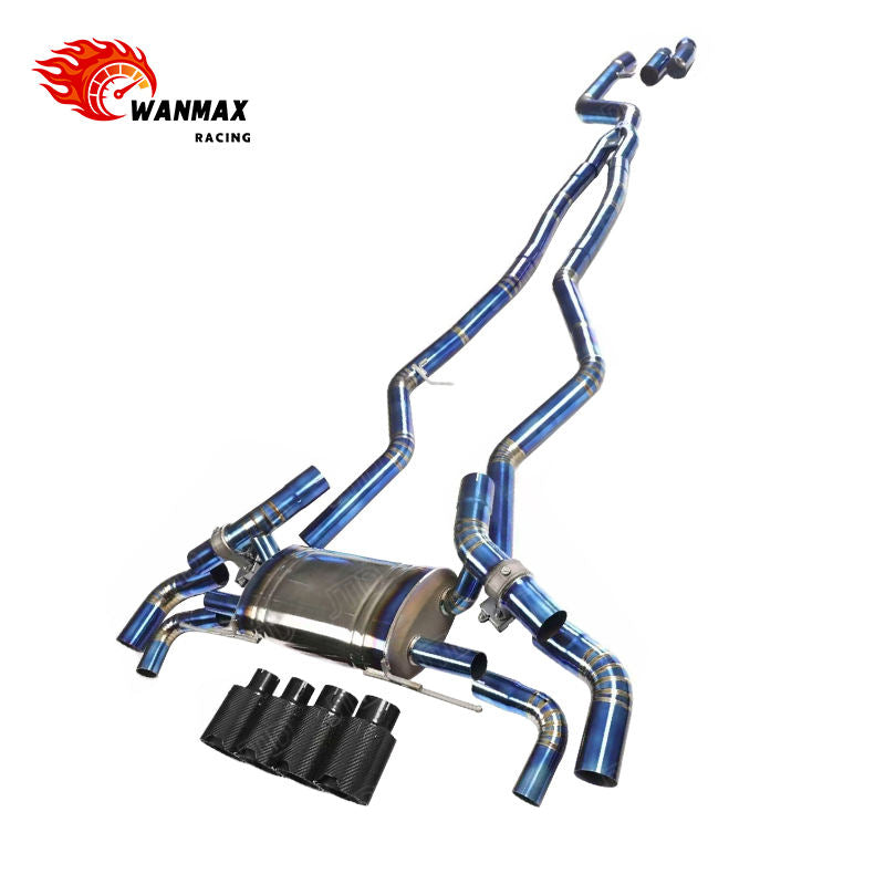 Titanium Valved Catback Exhaust System for BMW G20 G22 G26 M340i M440i B58 2019+ Performance Sport Muffler Carbon Tips
