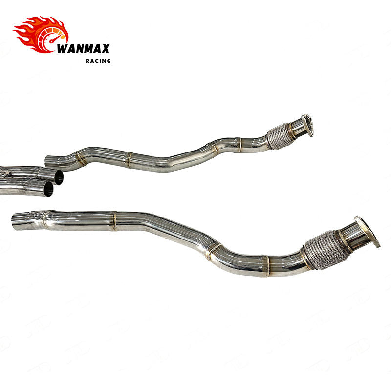 Mirror Polished SS304 Electronic Valved Exhaust System for Audi C7 C7.5 RS6 RS7 4.0T Twin Turbo V8 2013-2018