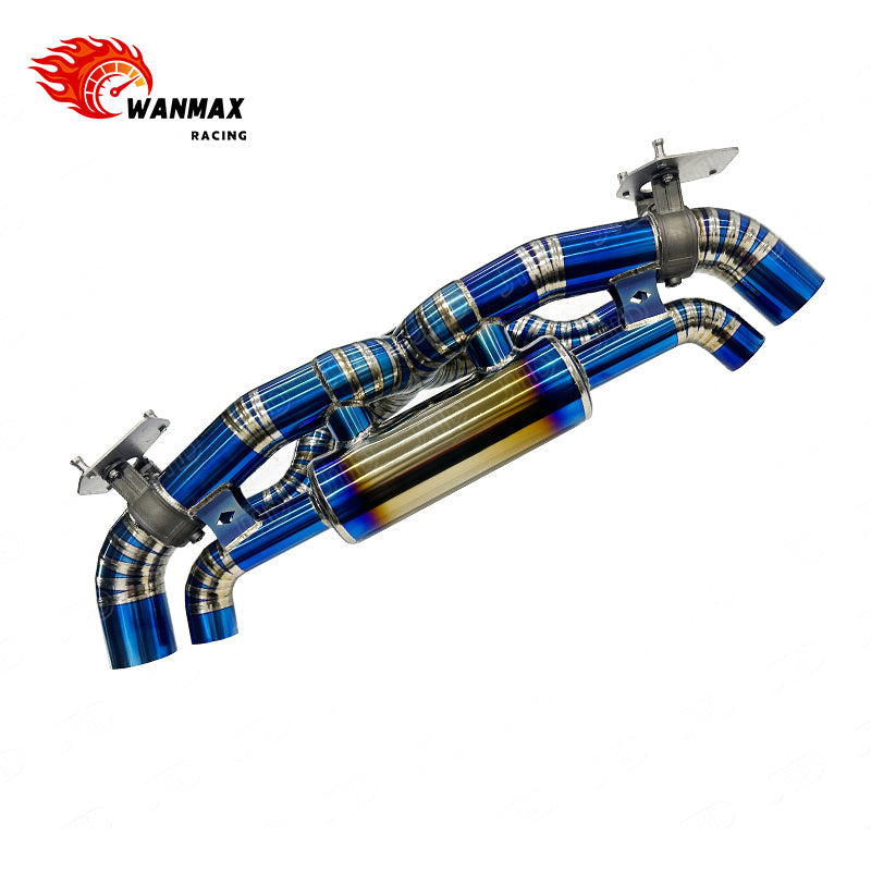 For Porsche 911 992 3.0T Burnt Blue Full Titanium Catback Exhaust OEM Electronic Valved