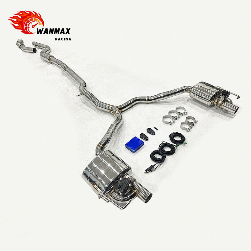 Mirror Polished 304 Stainless Steel Electronic Valved Exhaust System for Mercedes-Benz W206 C300 2.0T 2022+