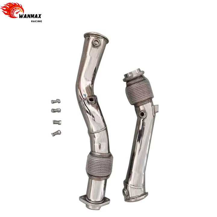 Performance 304 Stainless Steel Catless Exhaust Downpipe for BMW X3M F97 S58 3.0T Twin Turbo 2019+