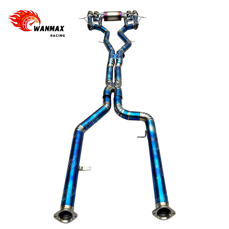 Titanium Valved Catback Exhaust System for BMW M2 G87 G80 M3 G82 M4 S58 3.0T 2021+ Car Performance Muffler Pipe with Quad Tips