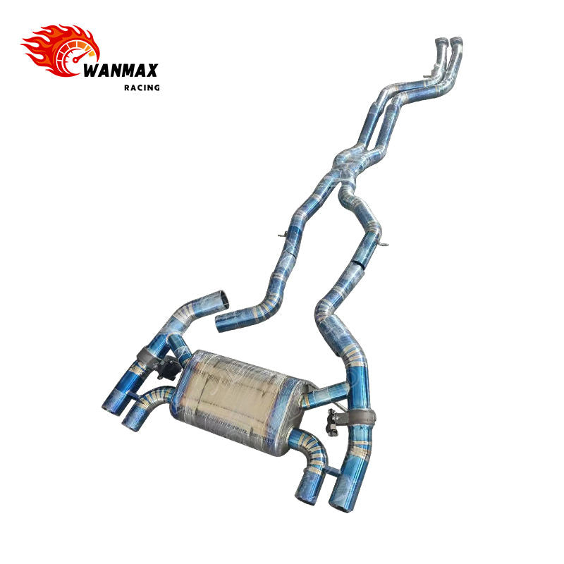 Valvetronic Blue Titanium Catback Exhaust System for BMW M2 Competition F87 S55 3.0L Twin Turbo