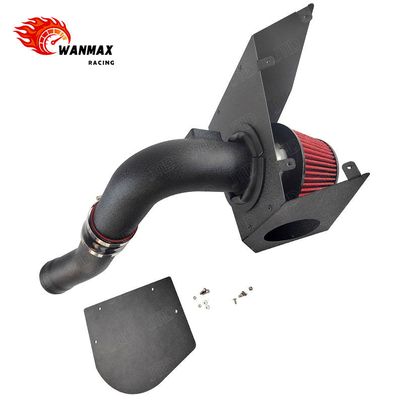 Performance Aluminum Cold Air Intake System Kit with Enclosed Heat Shield for BMW F10 F11 520i 528i N20 2.0L Turbo 2012-2018
