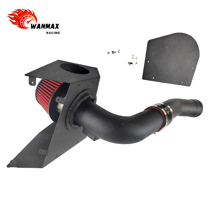 Performance Aluminum Cold Air Intake System Kit with Enclosed Heat Shield for BMW F10 F11 520i 528i N20 2.0L Turbo 2012-2018