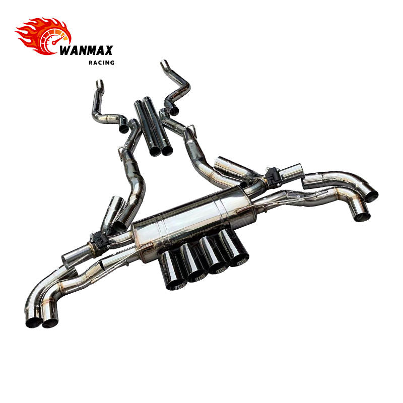 Mirror Polished T304 SS Valved Catback Exhaust for BMW X7 G07 40i M50i M60i B58/N63 2019+ SUV