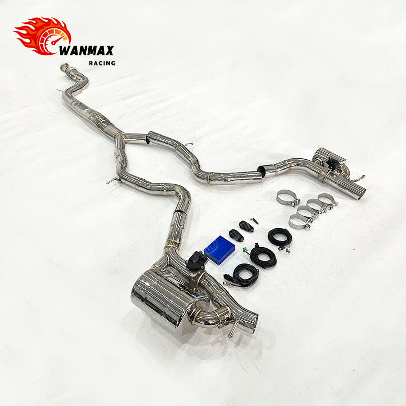 Mirror Polished 304 Stainless Steel Electronic Valved Exhaust System for Mercedes-Benz W206 C43 AMG 3.0T V6 2022+