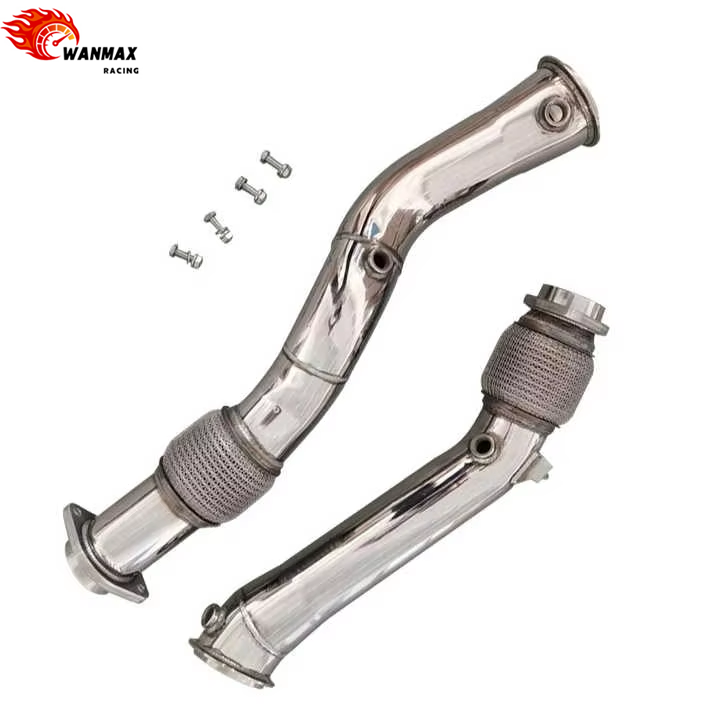 Performance 304 Stainless Steel Catless Exhaust Downpipe for BMW X3M F97 S58 3.0T Twin Turbo 2019+