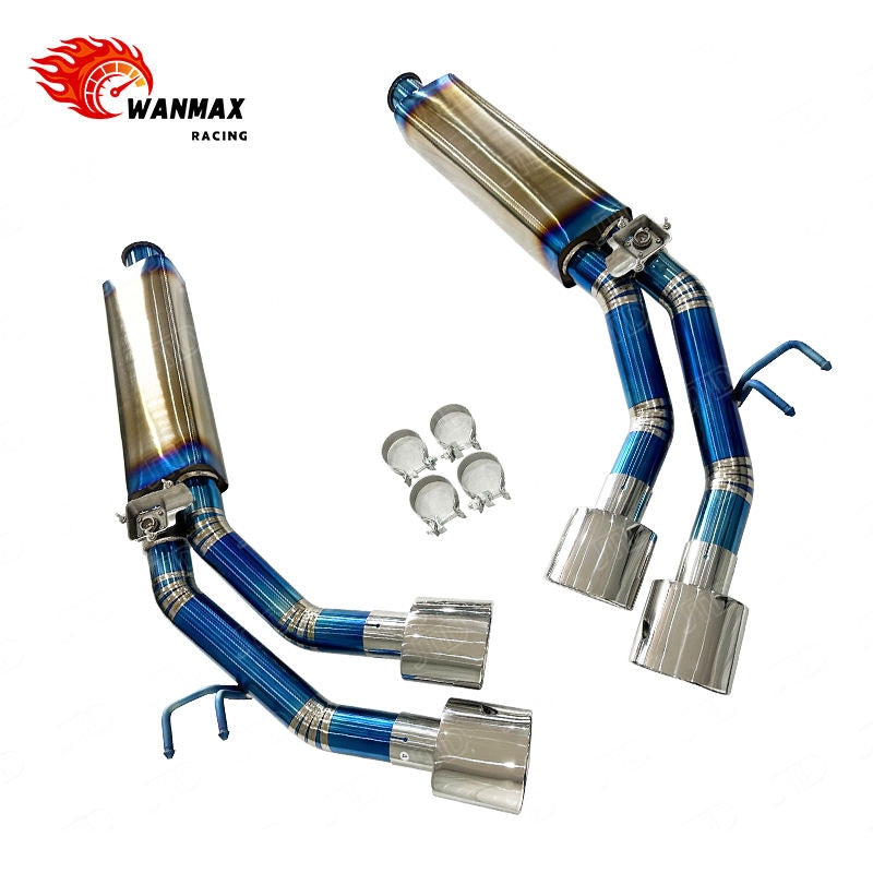 Titanium OEM Vacuum Valved Catback Exhaust for Mercedes G63 AMG W464 W463A 2018+ 4.0T Twin Turbo V8 with Polished Stainless Tips