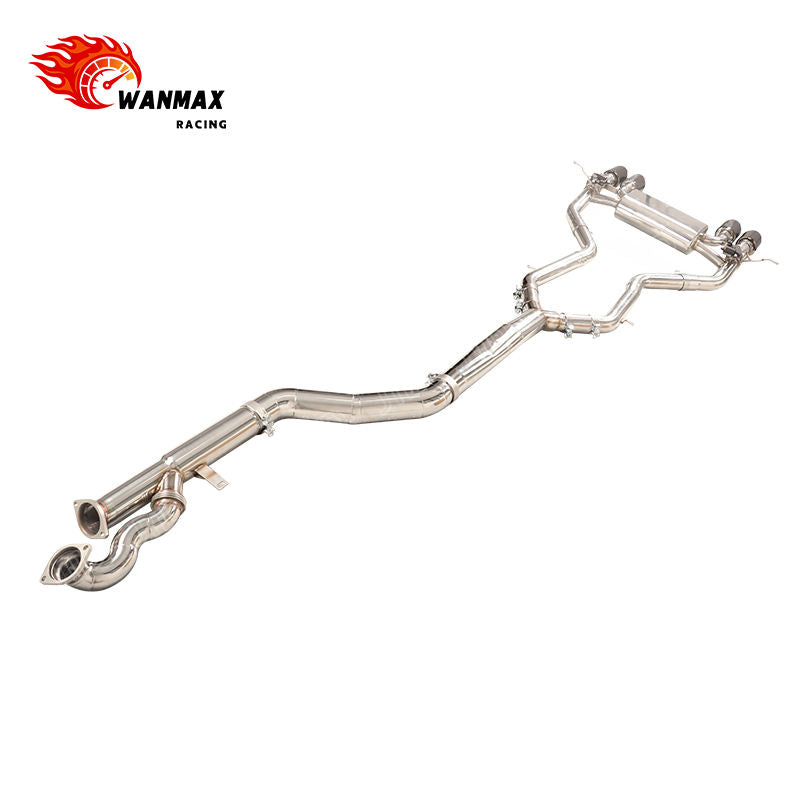 Valvetronic Stainless Steel Catback Exhaust System with Quad Carbon Tips for BMW M2 G87 S58 3.0L Twin Turbo