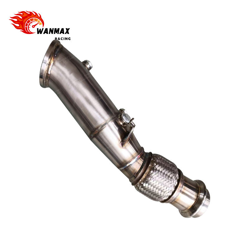 Brushed SS304 High-Flow Downpipe for BMW 120i/220i/320i/330i/420i B46 2.0L Turbo