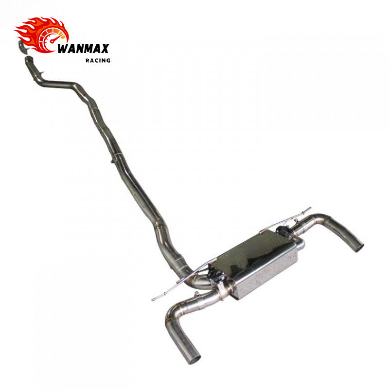 Mirror Polished SS304 Valved Catback Exhaust for BMW G12 740i B58 3.0L Turbo 2018