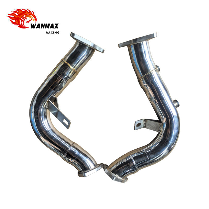 Performance 304 Stainless Steel High Flow Exhaust Downpipe for Audi S5 B8 Coupe 4.2L V8 LHD 2008-2012