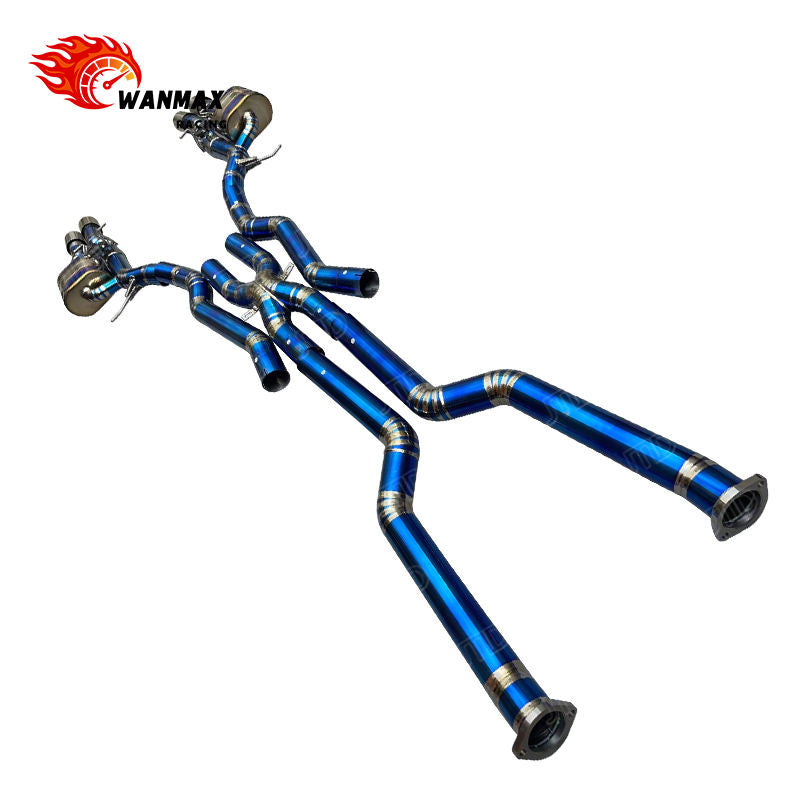 Electronic Valved Catback Muffler Exhaust for BMW E60 M5 E63 M6 S85 V10 5.0L with Stainless Tips