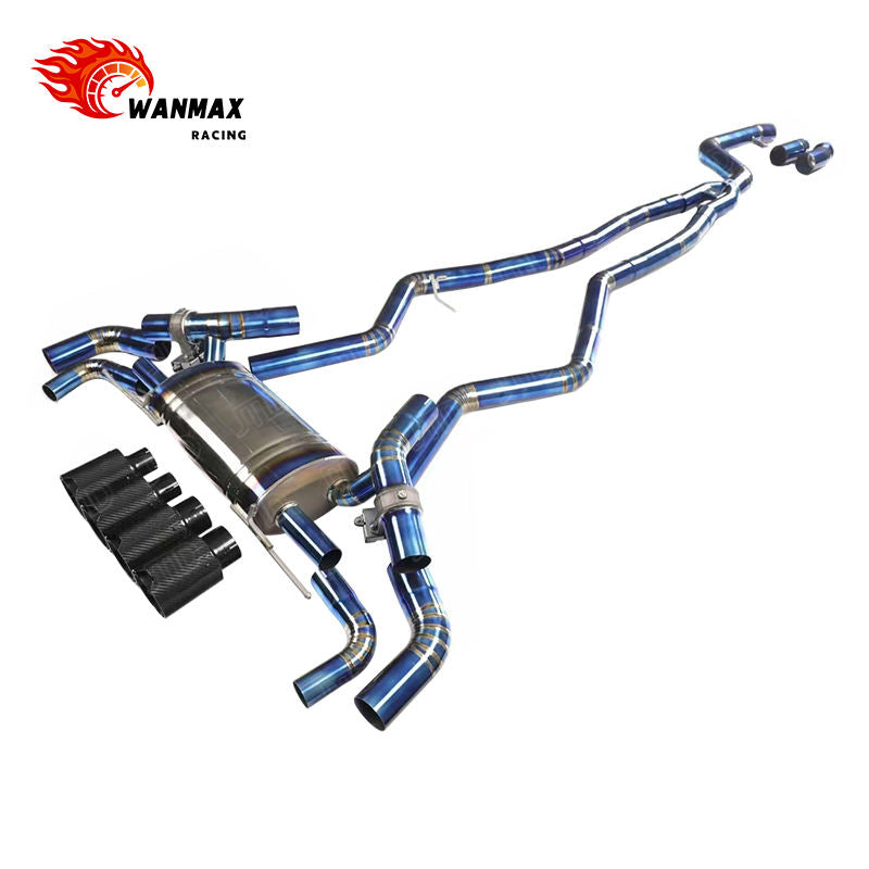 Titanium Valved Catback Exhaust System for BMW G20 G22 G26 M340i M440i B58 2019+ Performance Sport Muffler Carbon Tips