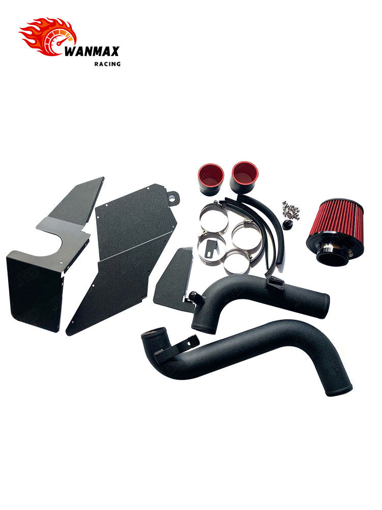 Performance Aluminum Cold Air Intake System Kit with Heat Shield for VW Golf MK5 GTI MK6 R Audi A3 EA113 2.0T FSI