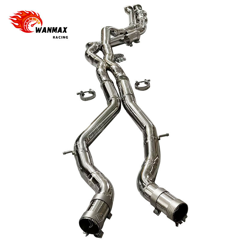 70mm Equal Length SS304 Serpentine Midpipe Exhaust for BMW F80 M3 F82 M4 S55 3.0L Twin Turbo