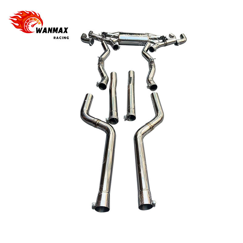 Direct Flange Plug-In Electronic Valved Catback Exhaust for BMW X5M F95 X6M F96 2019+ 4.4L S63 V8 with Stainless Tips