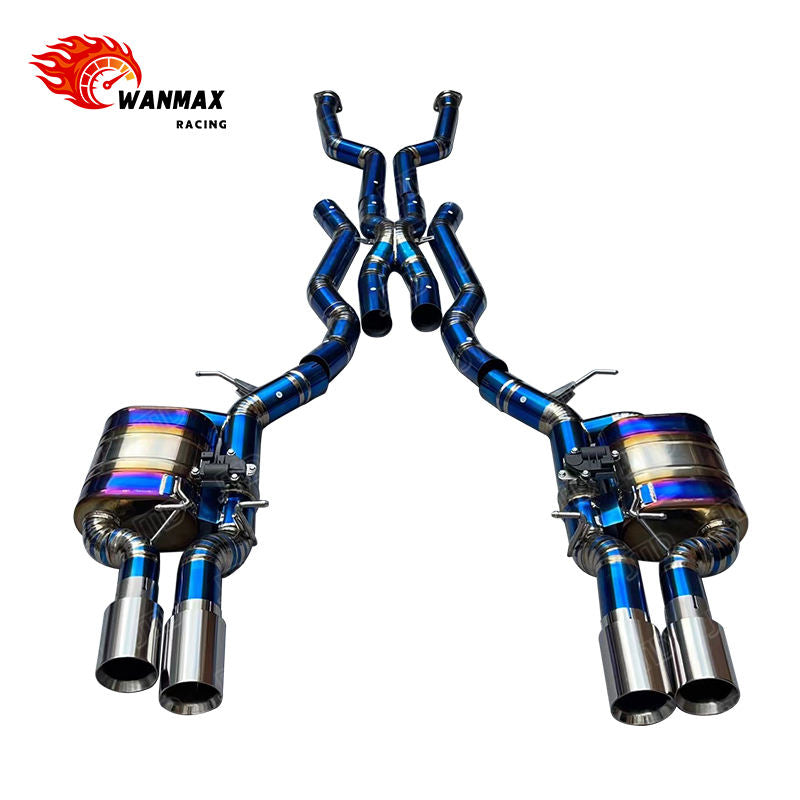 Electronic Valved Catback Muffler Exhaust for BMW E60 M5 E63 M6 S85 V10 5.0L with Stainless Tips