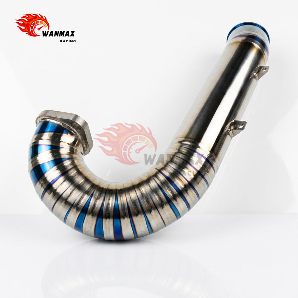 High-Performance Titanium Turbo Inlet Pipe Crossover Tube for Honda Civic Type R FK8 2.0T K20C1 2017-2021