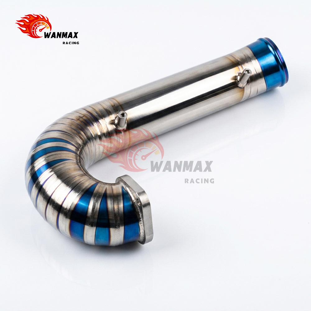 High-Performance Titanium Turbo Inlet Pipe Crossover Tube for Honda Civic Type R FK8 2.0T K20C1 2017-2021