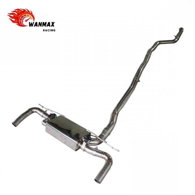 Mirror Polished SS304 Valved Catback Exhaust for BMW G12 740i B58 3.0L Turbo 2018
