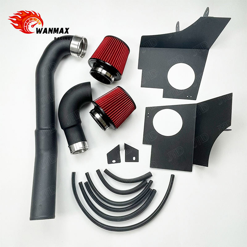Performance Aluminum Dual Cold Air Intake System Kit with Heat Shield for BMW G80 M3 G87 M2 S58 3.0L Twin Turbo 2023+