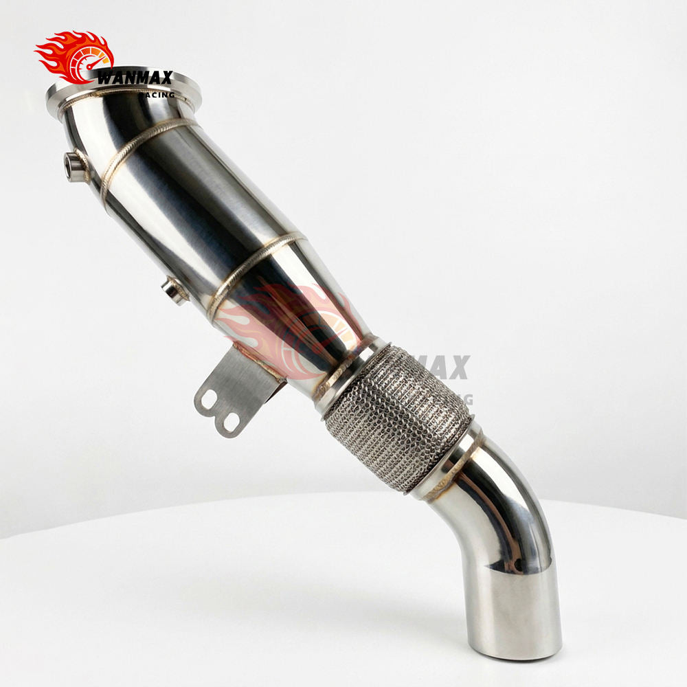 4.5 Inch 114mm B58 Gen1 Racing Downpipe for BMW F20 F30 F32 G30 140i 340i 440i 540i SS304 Exhaust Pipe