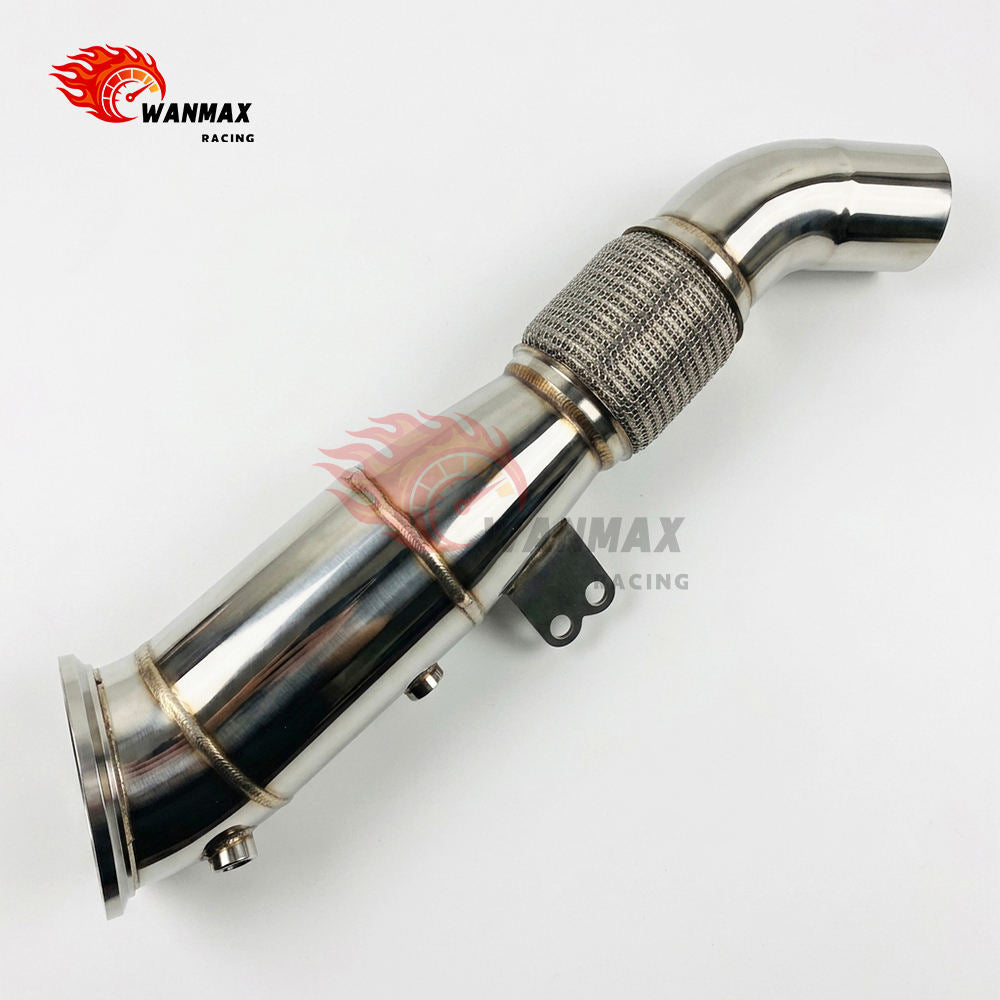 4.5 Inch 114mm B58 Gen1 Racing Downpipe for BMW F20 F30 F32 G30 140i 340i 440i 540i SS304 Exhaust Pipe